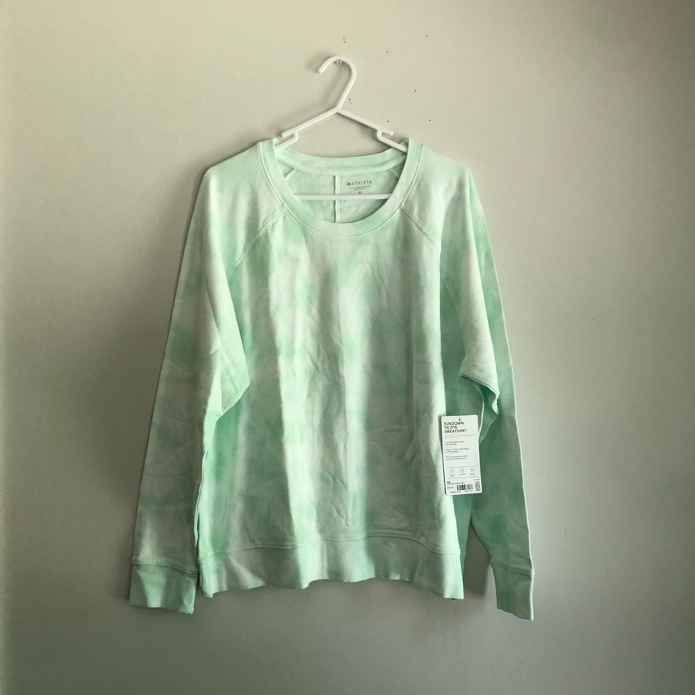 HP 🖤 NWT Athleta Sundown Tie Dye Sweatshirt - Picture 5 of 12